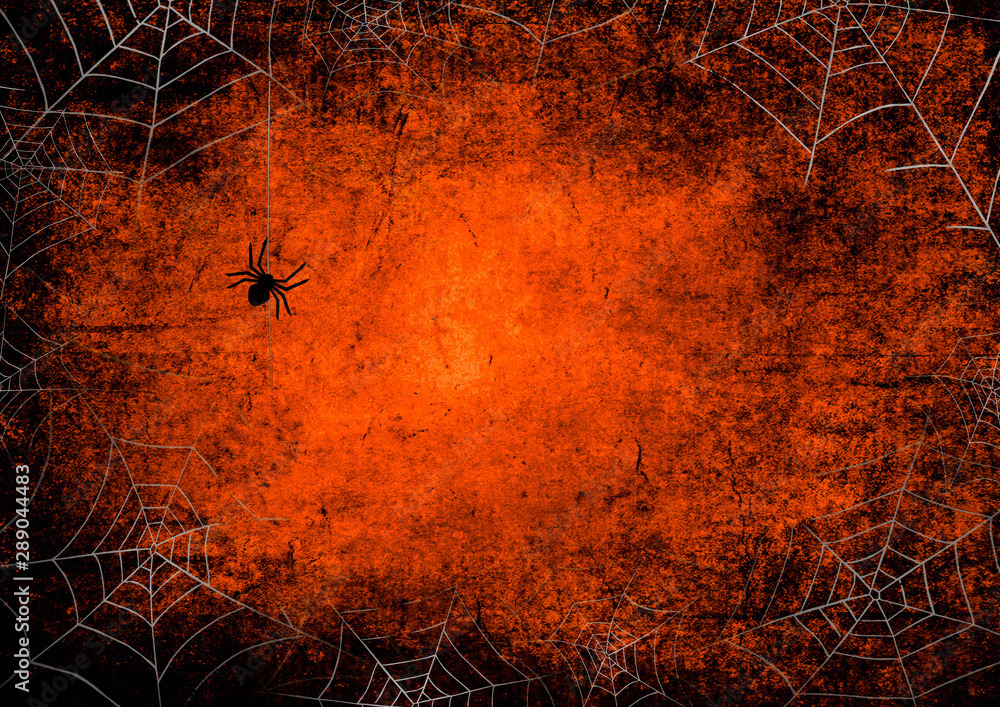 Orange And Black Grunge Background