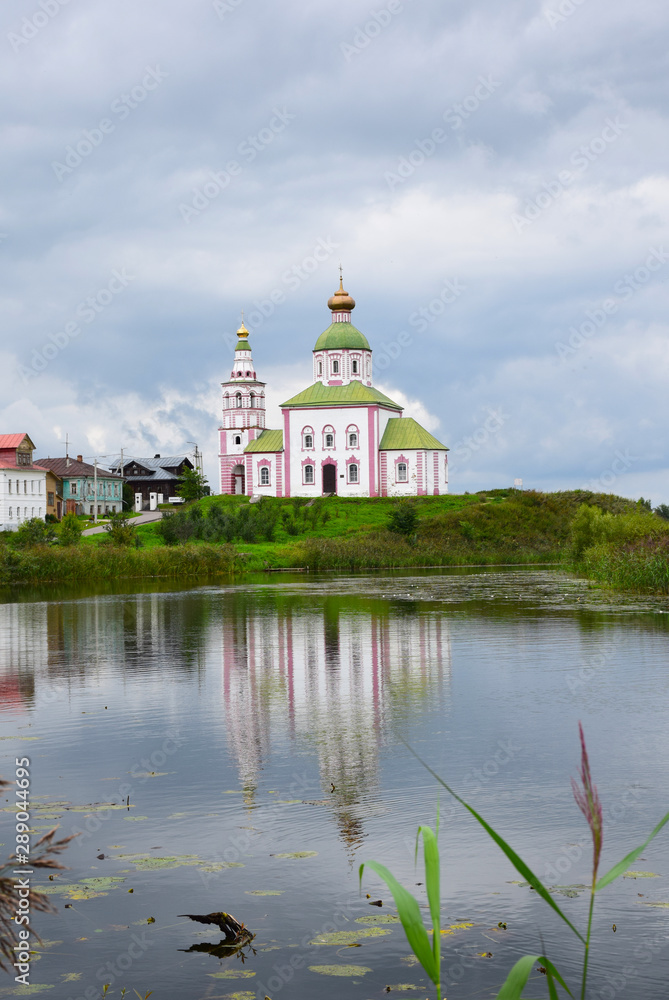 The Church of Elijah the Prophet on Ivanova hill was built in 1744 by order of Metropolitan Hilarion of Suzdal. Suzdal, Russia, August 2019.