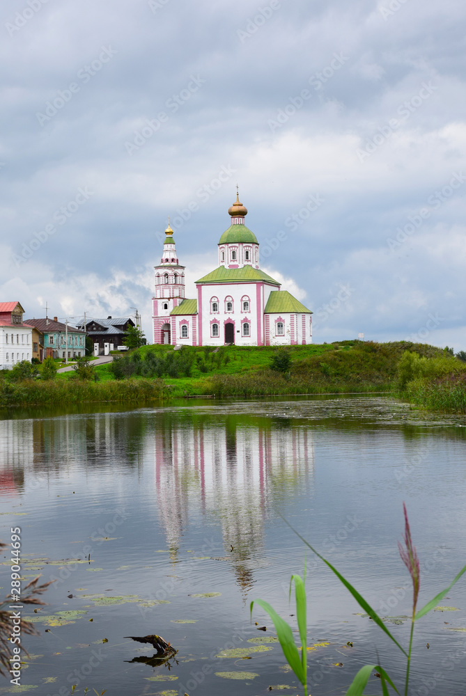 The Church of Elijah the Prophet on Ivanova hill was built in 1744 by order of Metropolitan Hilarion of Suzdal. Suzdal, Russia, August 2019. The Church of Elijah the Prophet on Ivanova hill was built in 1744 by order of Metropolitan Hilarion of Suzdal. Suzdal, Russia, August 2019.
