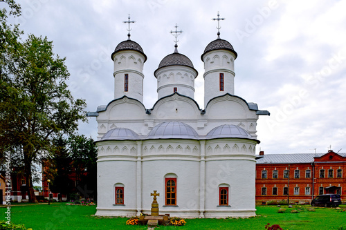 Triceps of the deposition, the temple was built on the site of the Holy monastery of the deposition by order of the boyar Basil Pogogyne in 1520-1560 in Suzdal, Russia, August 2019. photo