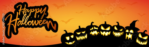 Happy Halloween pumpkins