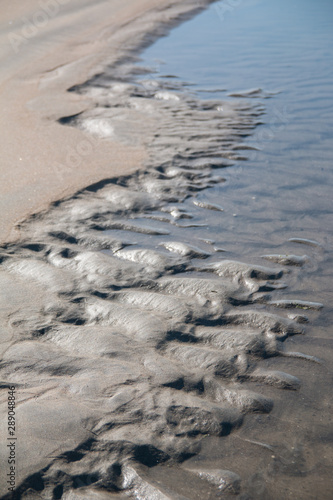 Textura de agua y arena