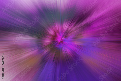 abstract fast speed motion through the color radial blur background