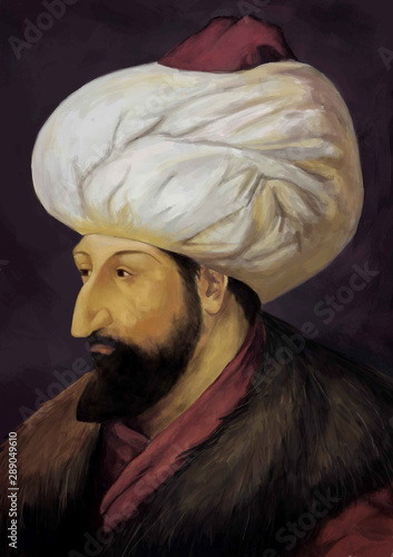 Konstfotografi Fatih Sultan Mehmet Ottoman Sultan