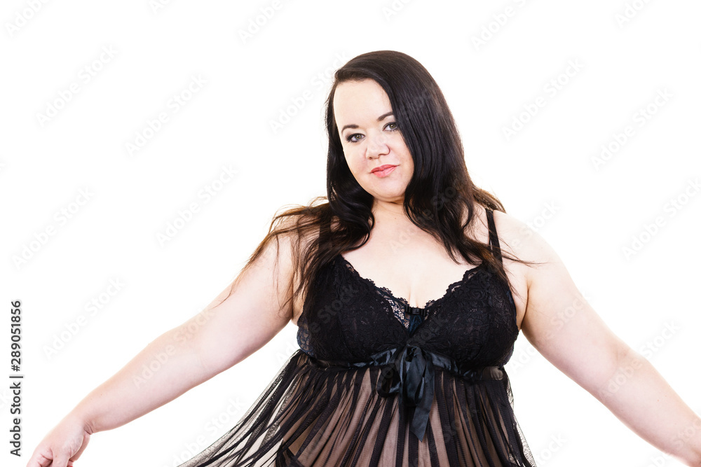 Woman in black lingerie showing her breast chest. Woman in black lingerie showing her breast chest.