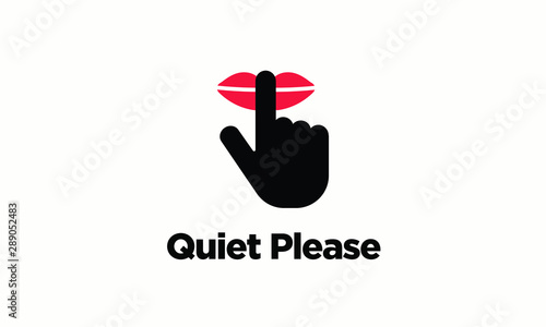 Quiet Please Vector Sign Board