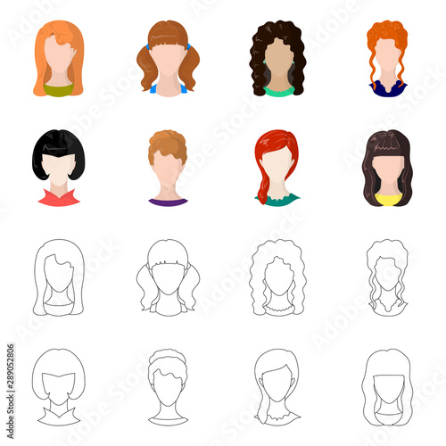 Vector design of professional and photo symbol. Collection of professional and profile stock vector illustration.