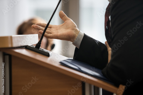 witness testifies in a Russian court