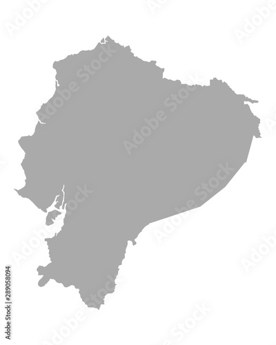 Karte von Ecuador