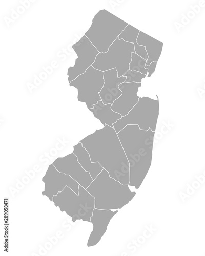 Karte von New Jersey