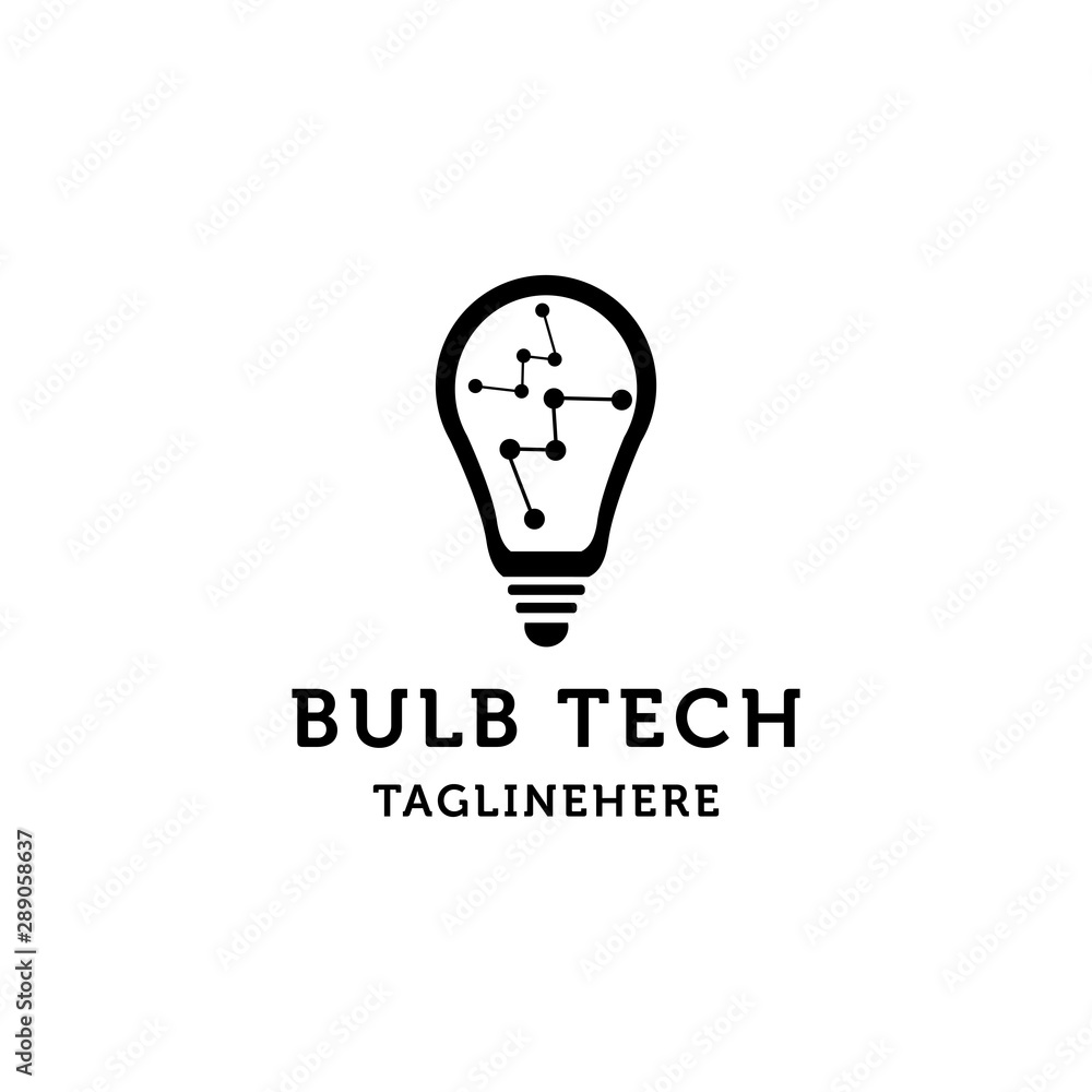 bulb tech logo design vector bulb tech logo design vector