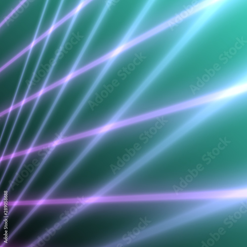 Glowing futuristic neon lines background energy technology concept © max79im