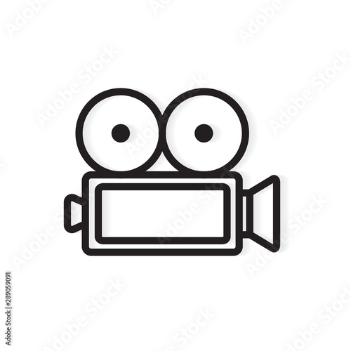 Wallpaper Mural movie camera icon -vector illustration Torontodigital.ca