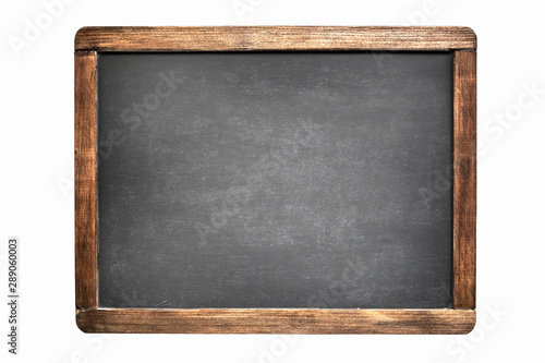 blackboard isolated on white background photo