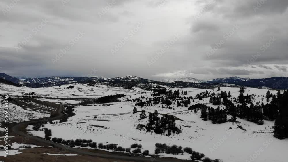 Flying a drone in the country. Flying a drone in the country.