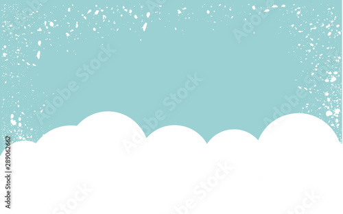 Fototapeta Naklejka Na Ścianę i Meble -  Blue sky and clouds, vector illustration