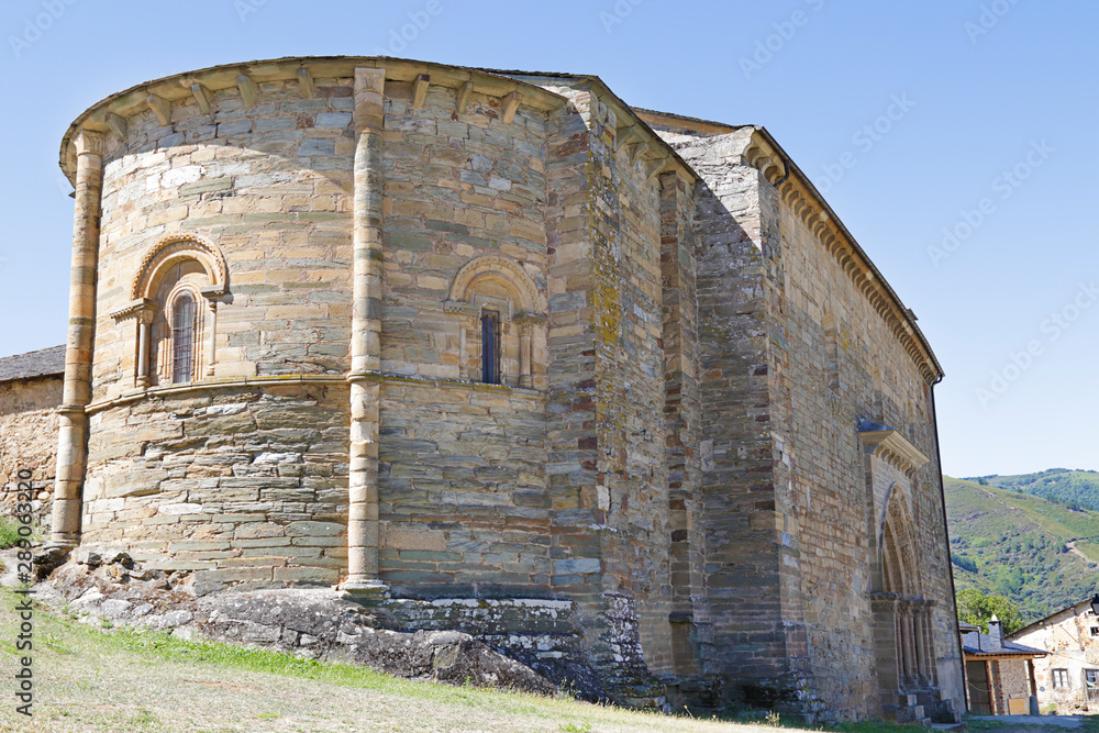 James the Great church (one of its doors is open in Jacobean years for pilgrims who cannot reach Saint James of Compostella) located in Villafranca del Bierzo (Leon, Spain)