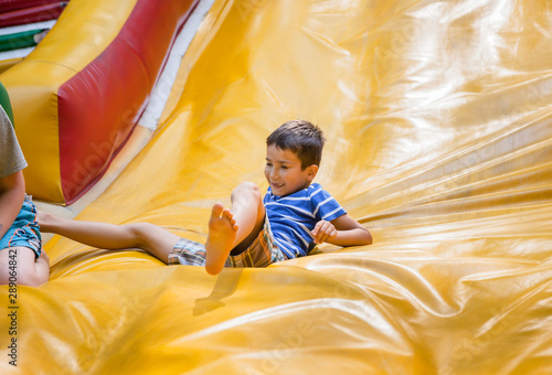 boy playing on the playground