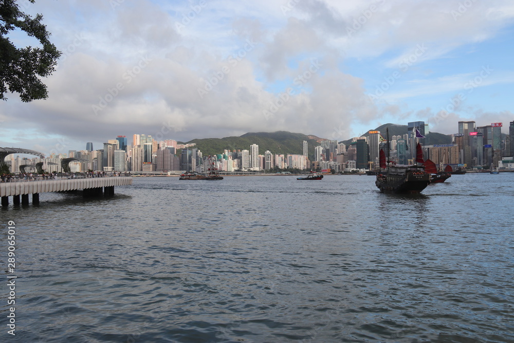 Naklejka premium Baie de Hong Kong