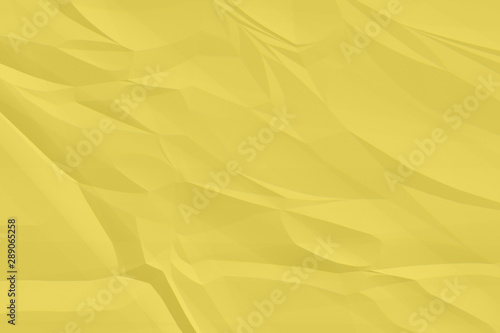 crumpled yellow paper background close up