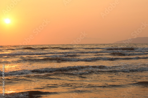 sunset on the beach © FERHAT