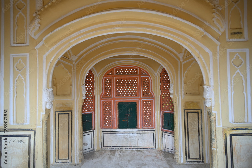 Inside hawamahal building Jaipur India