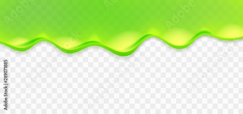 Realistic green sticky slime