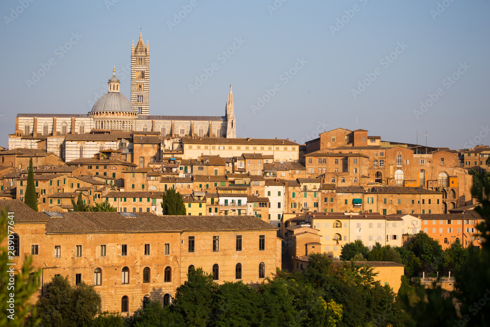 Panoramic view of Siena, Tuscany, Italy.