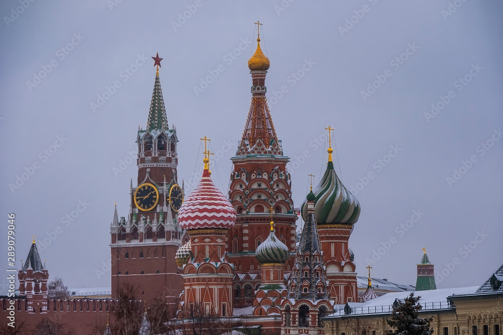 St. Basil Cathedral, Red Square, Moscow, Russia.