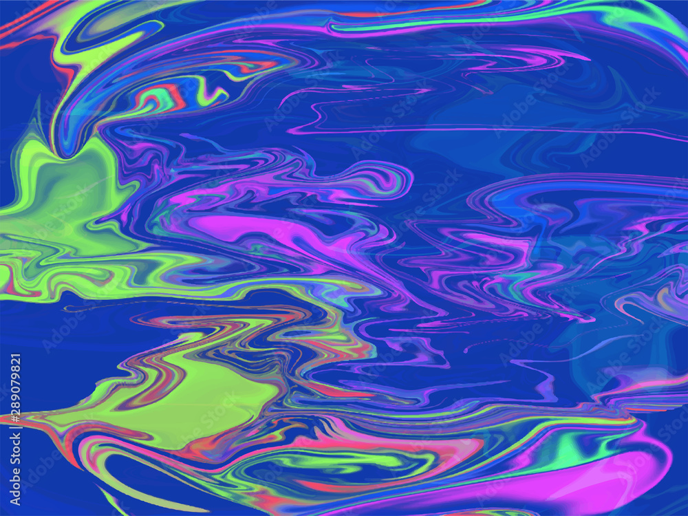 Colorful liquid flow or fluid art abstract background.