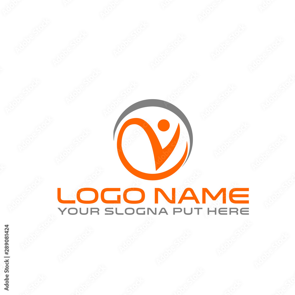 Obraz premium Letter V logo design and Brand IDENTITY DESIGN 