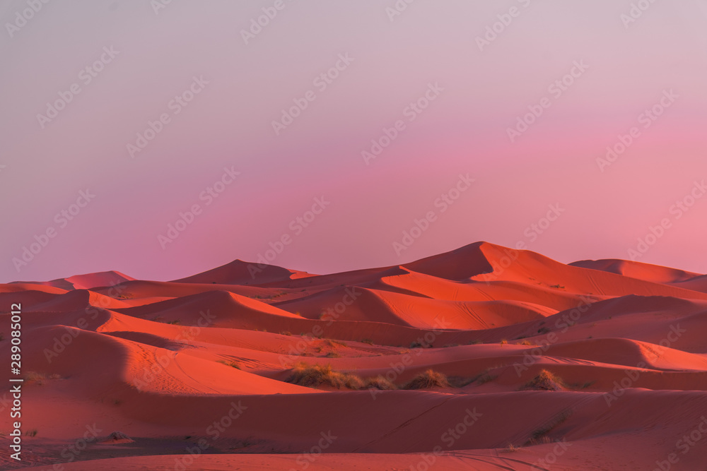 Naklejka premium Merzouga Desert - Sunset