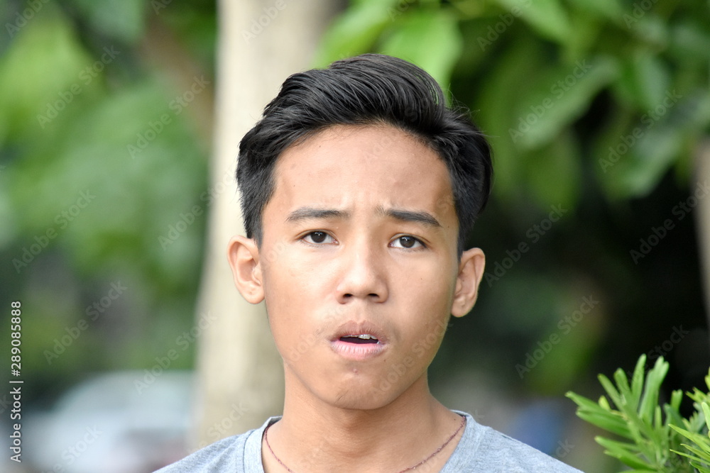 Good Looking Minority Boy And Confusion Good Looking Minority Boy And Confusion
