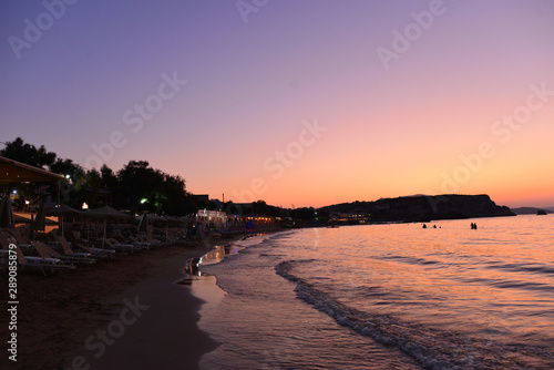 Sonnenuntergang Ägaisküste Almyrida / Kreta photo