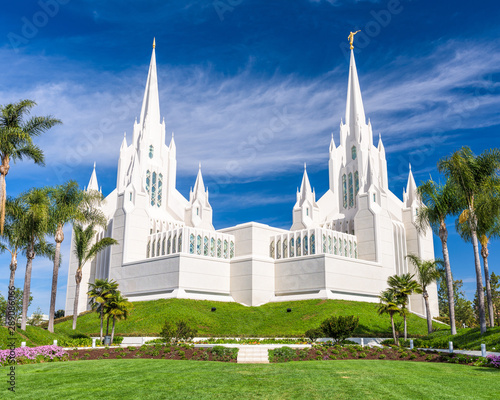 The San Diego California Mormon Temple. photo