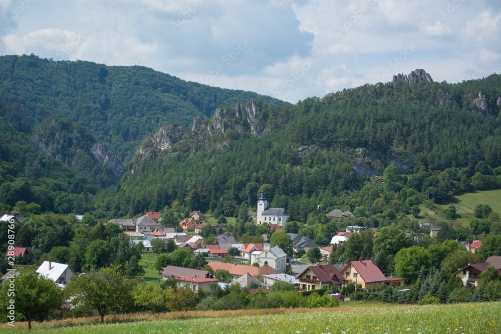 Village Sulov in northern Slovakia