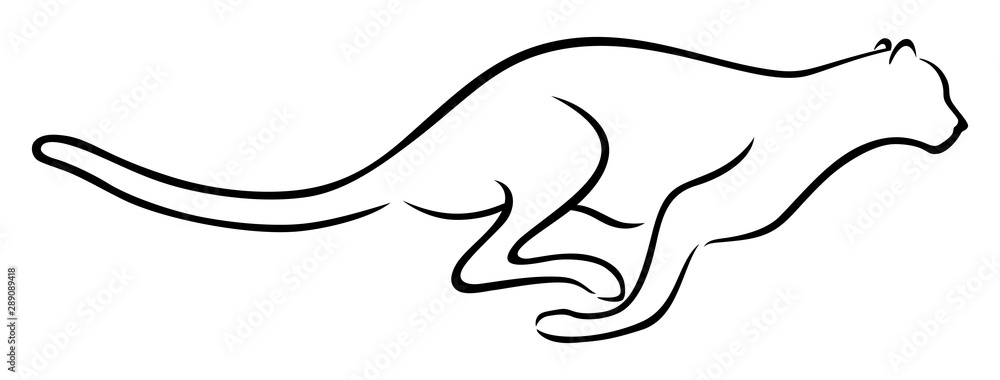 Cheetah line abstract very suitable for logos, print, icon, and others Cheetah line abstract very suitable for logos, print, icon, and others