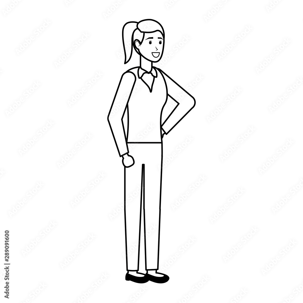 Isolated avatar woman vector design Isolated avatar woman vector design