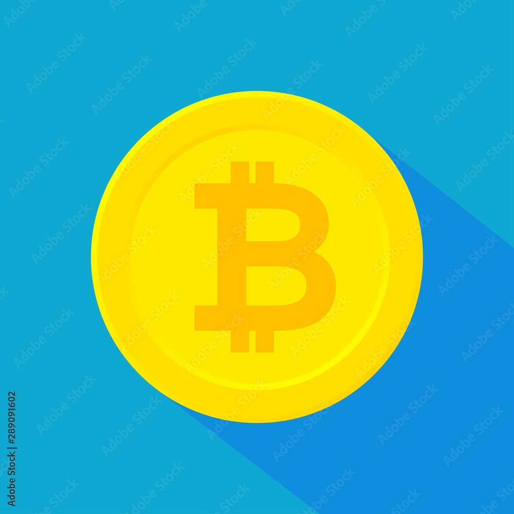 Bitcoin money cryptocurrency golden icon Bitcoin money cryptocurrency golden icon