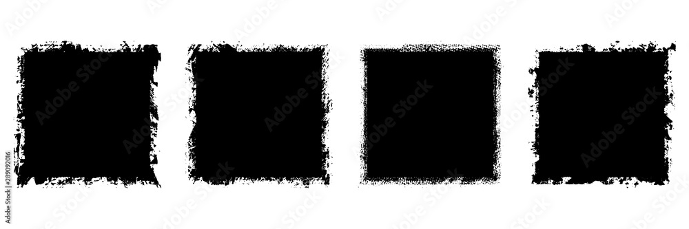 Set of grunge backgrounds black on white background Set of grunge backgrounds black on white background