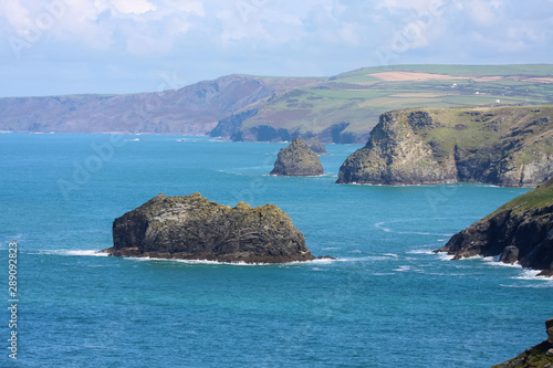 cornwall rough coast