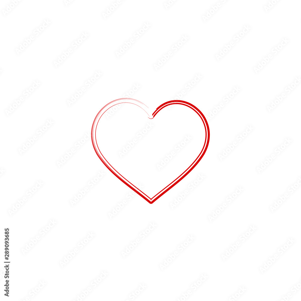 Heart Icon Vector. Perfect Love symbol. Valentine's Day sign.