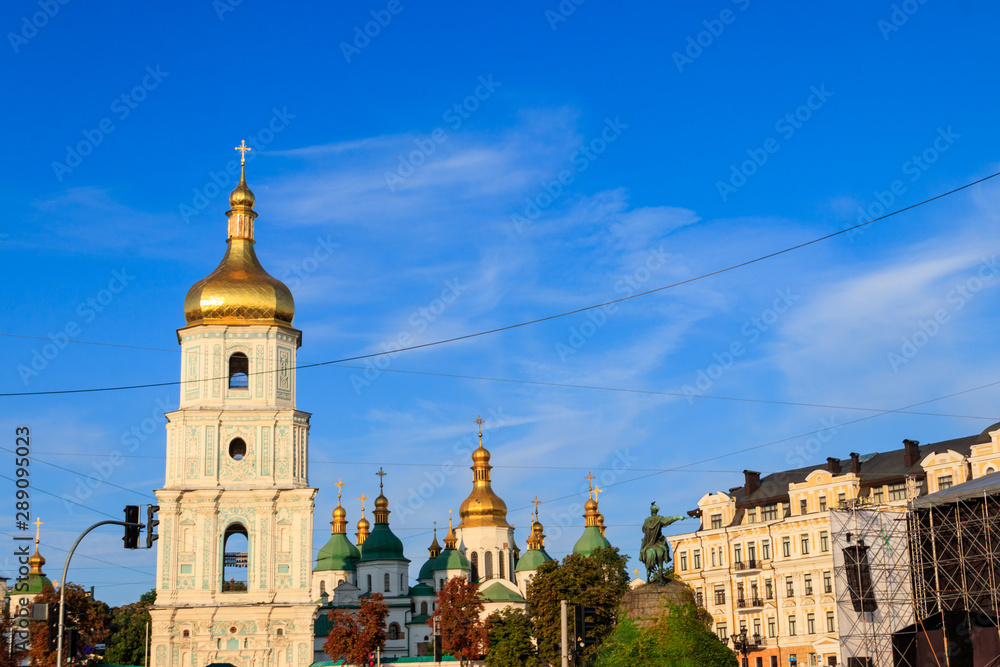 Obraz premium Bell tower of St. Sophia Cathedral in Kiev, Ukraine