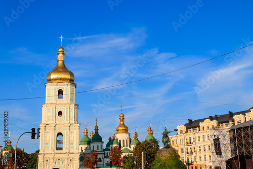 Bell tower of St. Sophia Cathedral in Kiev, Ukraine
