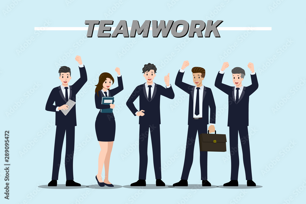 Flat design concept of Businessman and Business woman teamwork with different poses, working and presenting gestures, actions and poses. Vector cartoon character design set. Flat design concept of Businessman and Business woman teamwork with different poses, working and presenting gestures, actions and poses. Vector cartoon character design set.