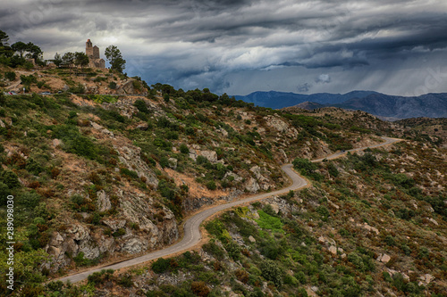 Mountain road in Spain