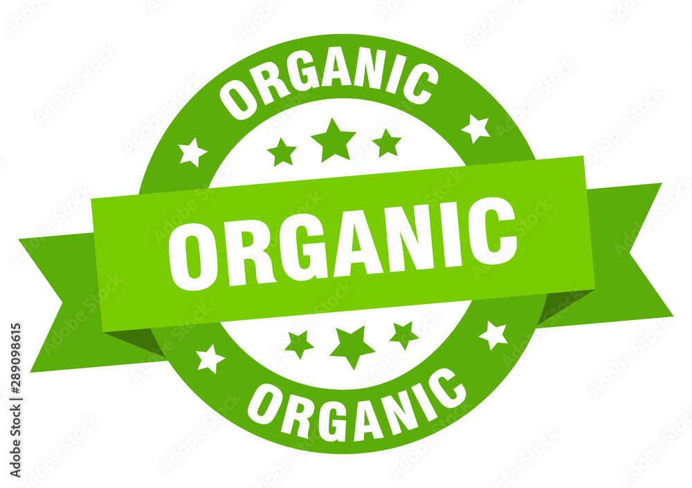 organic ribbon. organic round green sign. organic organic ribbon. organic round green sign. organic