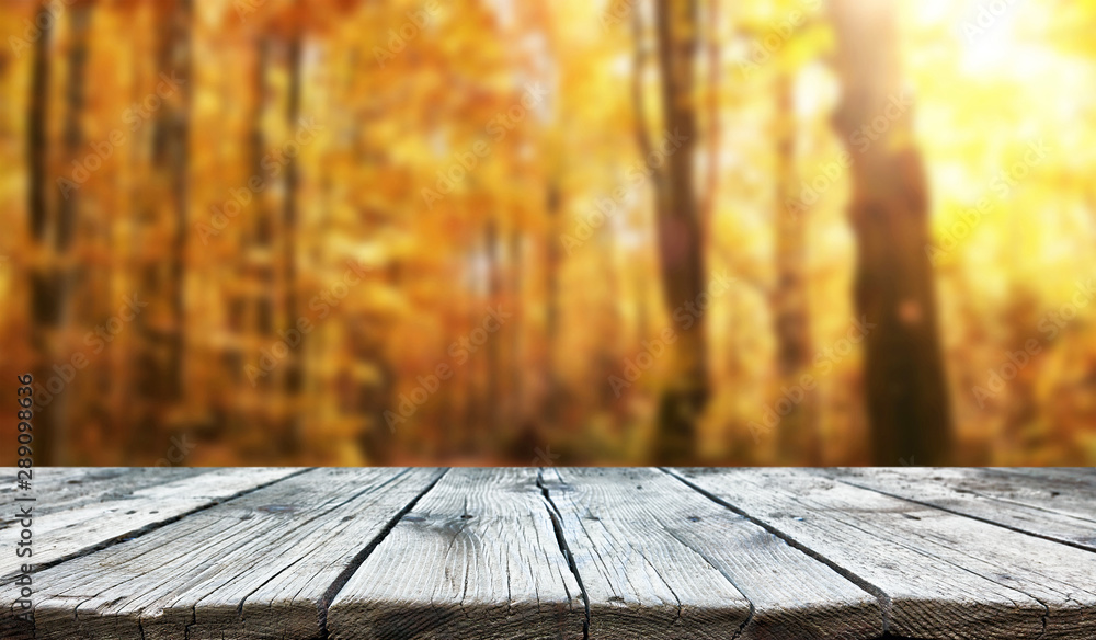 Empty old wooden table background Empty old wooden table background