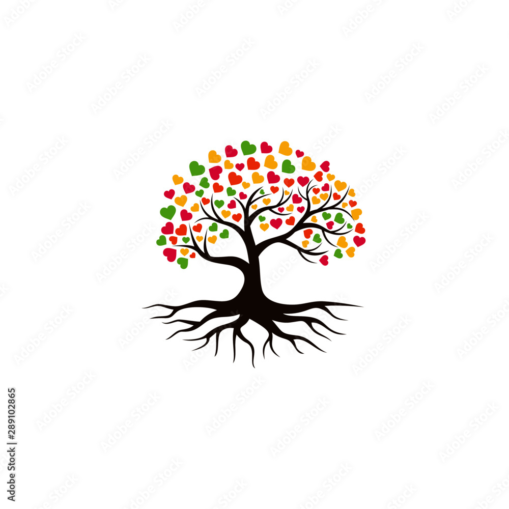 Obraz premium Tree vector icon. logo design elements.