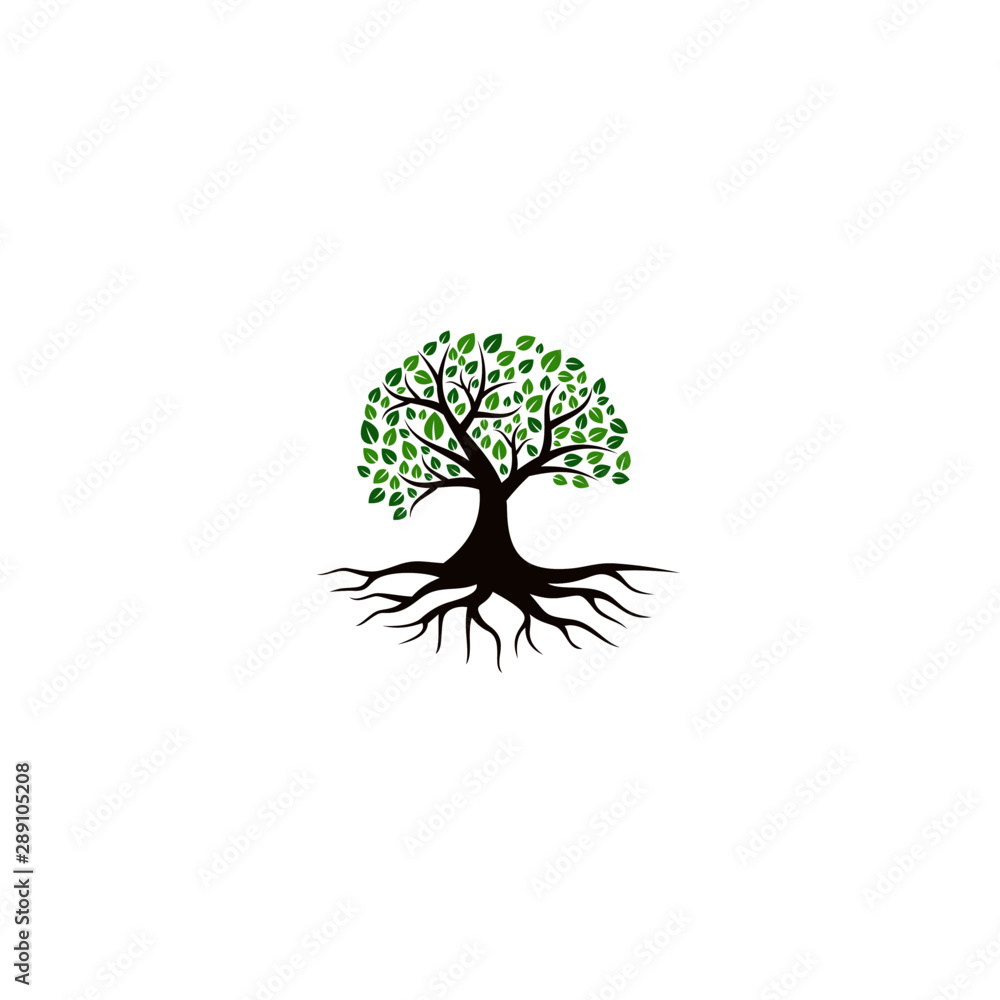 Naklejka premium Tree vector icon. logo design elements.